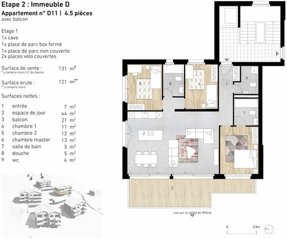 999 – Appartement 4.5 pièces – 925000CHF – 131m²