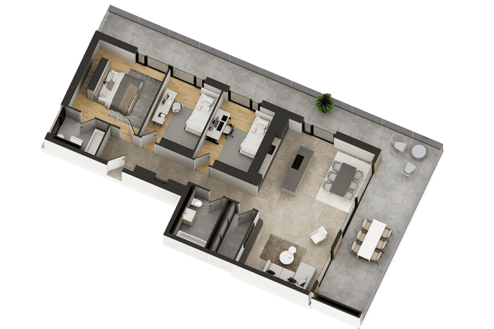 1602 – Appartement 4,5 pièces – 840000CHF – 132m²